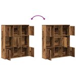 vidaXL Bibliothèque vieux bois 89x24x101 5 cm bois d'ingénierie