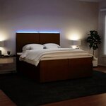 vidaXL Sommier à lattes de lit avec matelas Rose 200x200 cm Velours