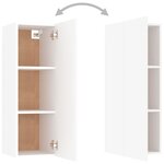vidaXL Meubles TV 2 Pièces Blanc 30 5x30x90 cm Bois d’ingénierie