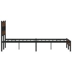 vidaXL Cadre de lit sans matelas chêne marron 140x200 cm