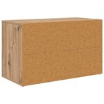 vidaXL Rack à chaussures avec étagère chêne artisanal 75 x 35 x 45 cm