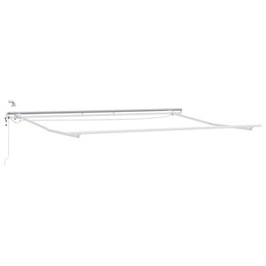 vidaXL Cadre d'auvent Blanc 450 × 300 cm Aluminium