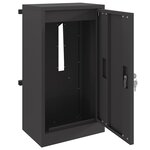 vidaXL boîte aux lettres Noir 30 x 23 x 55 cm Acier