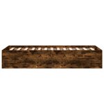 vidaXL Cadre de lit sans matelas chêne fumé 90x200 cm