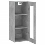 vidaXL Armoire murale gris béton 34 5x34x90 cm