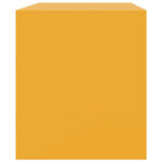 vidaXL Meubles TV 2 Pièces jaune moutarde 67x39x44 cm acier