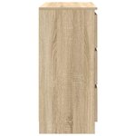 vidaXL Buffet chêne sonoma 80x35x76 cm bois d'ingénierie