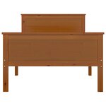vidaXL Cadre de lit sans matelas marron miel pin massif 100x200 cm