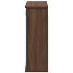vidaXL Armoire murale de salle de bain miroir chêne marron 60x21x60 cm