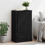 vidaXL Haut Armoire Chêne noir 60 x 35 5 x 103 5 cm Bois d'ingénierie