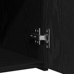Buffet vidaXL Noir Chêne 30x42 5x93 cm Bois aggloméré