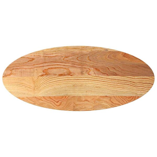vidaXL Dessus de table 140x60x4 cm bois de chêne massif ovale