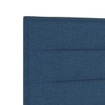 vidaXL Tête de Lit LED Design Lignes Bleue 90 cm Tissu