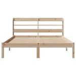 vidaXL Cadre de lit sans matelas 120x200 cm bois de pin massif