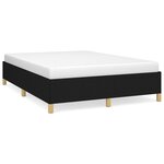 vidaXL Cadre de lit sans matelas noir 140x200 cm tissu