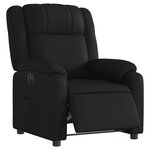 vidaXL Fauteuil inclinable électrique Noir Similicuir