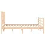 vidaXL Cadre de lit sans matelas 120x200 cm bois massif