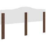 vidaXL Tête de lit Chêne brun 180 cm Bois d'ingénierie