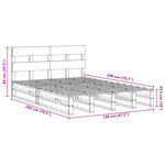 vidaXL Cadre de lit sans matelas cire marron 120x200cm bois pin massif