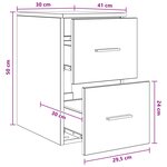 vidaXL Meuble de Salle de Bain In-between Blanc 30 x 41 x 50 cm
