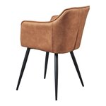 Lot de 4 chaises de salle à manger moderne design robuste 81 x 57 x 53 cm marron 03_0009805