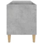 vidaXL Armoire à disques gris béton 84 5x38x48 cm bois d'ingénierie