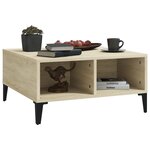 vidaXL Table basse chêne sonoma 60x60x30 cm bois d'ingénierie