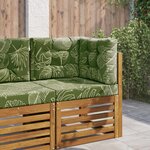 vidaXL Coussin de canapé d'extérieur 3 Pièces Modèle feuille Polyester