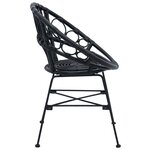 vidaXL Chaise de salle à manger 2 Pièces Noir 49 x 51 x 81 cm