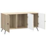 vidaXL Meuble TV Chêne Sonoma 99 x 34 5 x 50 cm Bois d'ingénierie