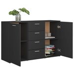 vidaXL Buffet Gris 120x35 5x75 cm Bois d'ingénierie