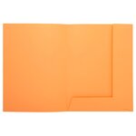 Paquet de 50 chemises 2 rabats JURA en carte 240 grammes orange EXACOMPTA