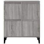 vidaXL Buffet Sonoma gris 60x35x70 cm Bois d'ingénierie