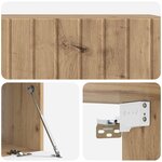 vidaXL Meuble TV mural 98 x 41 x 30 cm Chêne artisanal