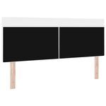 vidaXL Tête de lit avec des lumières à LED Blanc 160 cm PVC
