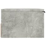 vidaXL Tables de chevet murales 2 Pièces Gris béton 34x30x20 cm