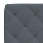vidaXL Lit avec matelas gris foncé 140x200 cm velours