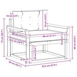 vidaXL Sofa de milieu extérieur Naturel
