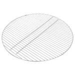 Grille de barbecue vidaXL Argent Ø60 cm Acier inoxydable