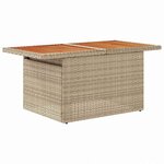 vidaXL Ensemble de salle à manger pour jardin Manuel 7 Pièces Beige  Gris