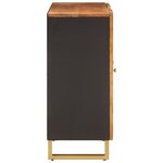 vidaXL Armoire latérale marron et noir 90x33 5x75 cm bois de manguier