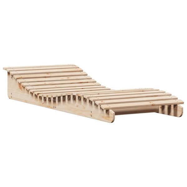 vidaXL Chaise longue 205x80x31 5 cm bois massif de pin