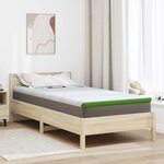 vidaXL Coussins de Matelas Blanc et vert 100 x 200 cm