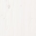 vidaXL Cadre de lit Blanc Bois massif 135x190 cm Double