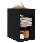 vidaXL Meuble de Salle de Bain In-between Chêne noir 30 x 41 x 50 cm