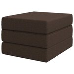 vidaXL Canapé-lit pliable 75 x 67 x 45 cm Taupe