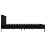vidaXL Cadre de lit sans matelas noir 160x200 cm
