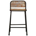 vidaXL Tabourets de bar lot de 2 46x35 5x70cm bois massif récupération