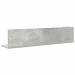 vidaXL Étagères murales 2Pièces gris béton 75x16 5x16 5cm bois ingénierie
