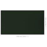 vidaXL Tapis de tente 250x550 cm Vert foncé PEHD